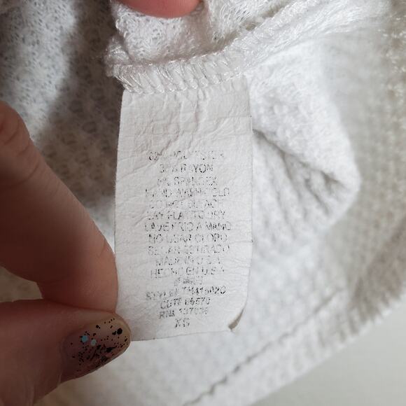 Paper Crane Waffle Knit Cactus Short Sleeve Graphic T-Shirt XS Gardener Plants - Picture 8 of 9